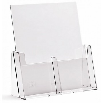 2C112 - 2 Compartment  Brochure Holder DL
