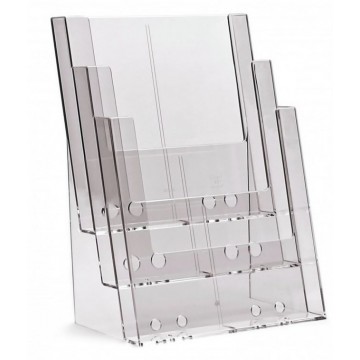 3C230X - 3 compartment  brochure holder A4